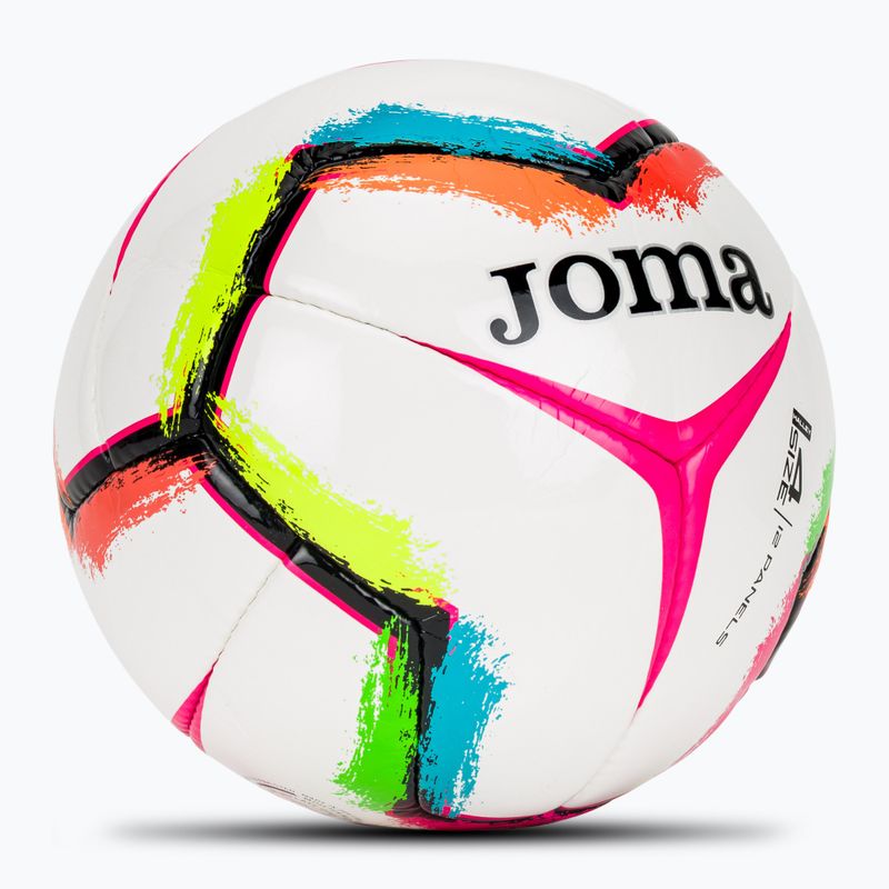 Fotbalový míč Joma Halley II white/fluor pink velikost 4 2