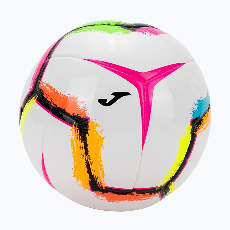 Fotbalový míč Joma Halley II white/fluor pink velikost 4 2