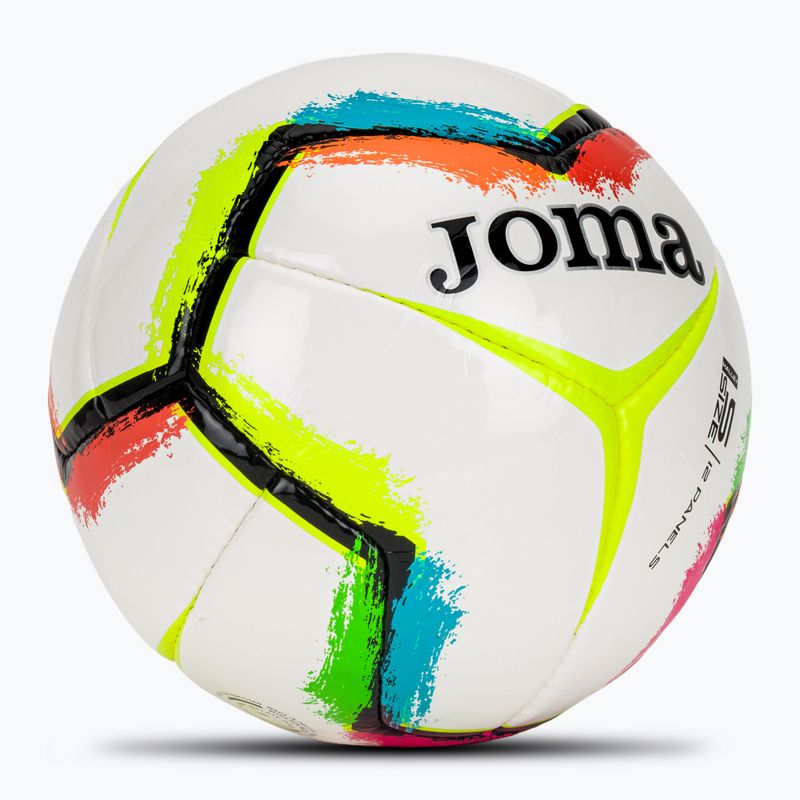 Fotbalový míč Joma Halley II white/fluor green velikost 5 2