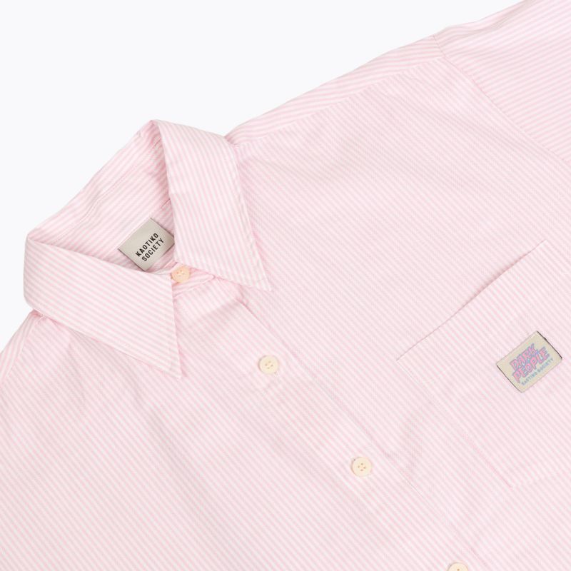 Dámská košile Kaotiko Stripes Dark People pink / white 3
