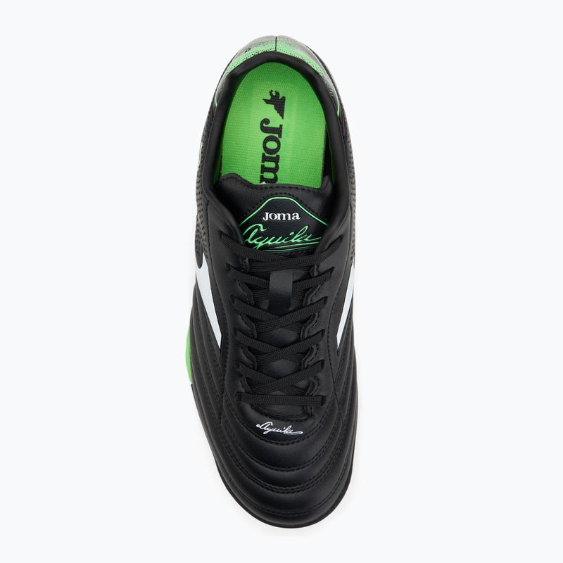 Pánské kopačky  Joma Aguila TF black/fluor green 5