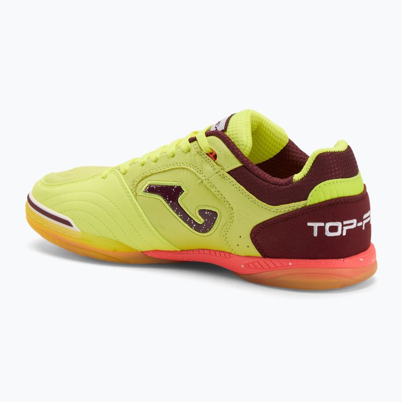 Pánské kopačky Joma Top Flex IN fluor yellow/purple 3