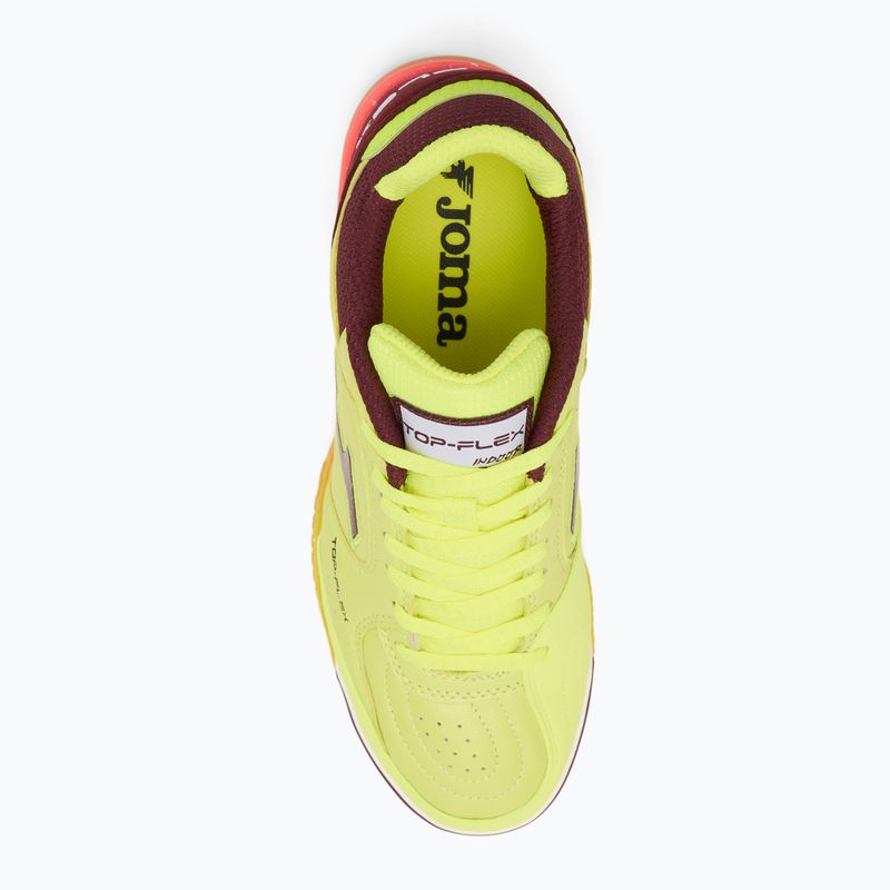 Pánské kopačky Joma Top Flex IN fluor yellow/purple 5