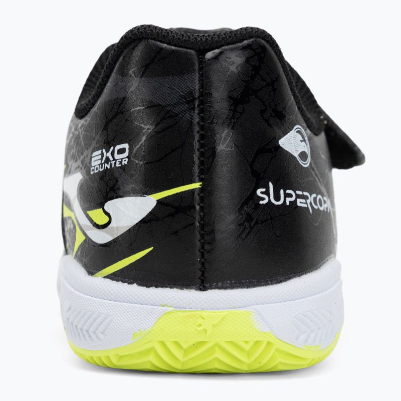 Dětské kopačky Joma Super Copa Jr IN black/fuor yellow 6