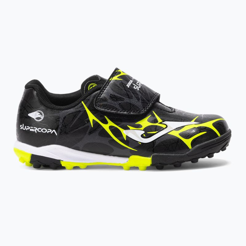 Dětské fotbalové boty Joma Super Copa Jr TF black / fluor yellow 8