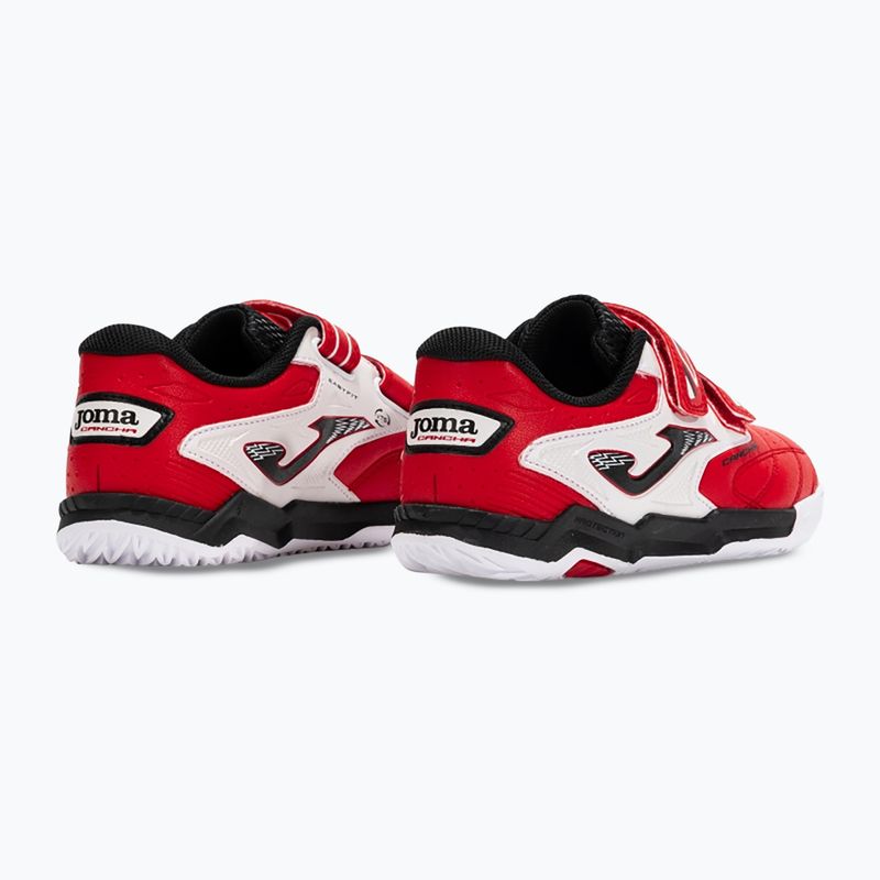 Dětské kopačky Joma Cancha Jr IN red/white 3