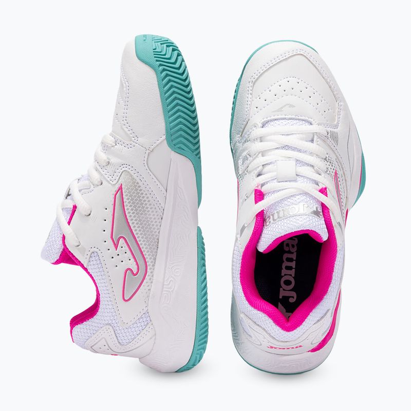 Dětské tenisové boty Joma Master JR 1000 C white/fuchsia 4