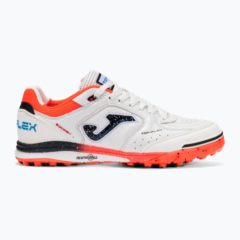 Pánské fotbalové boty Joma Top Flex Rebound TF white / fluor coral 8