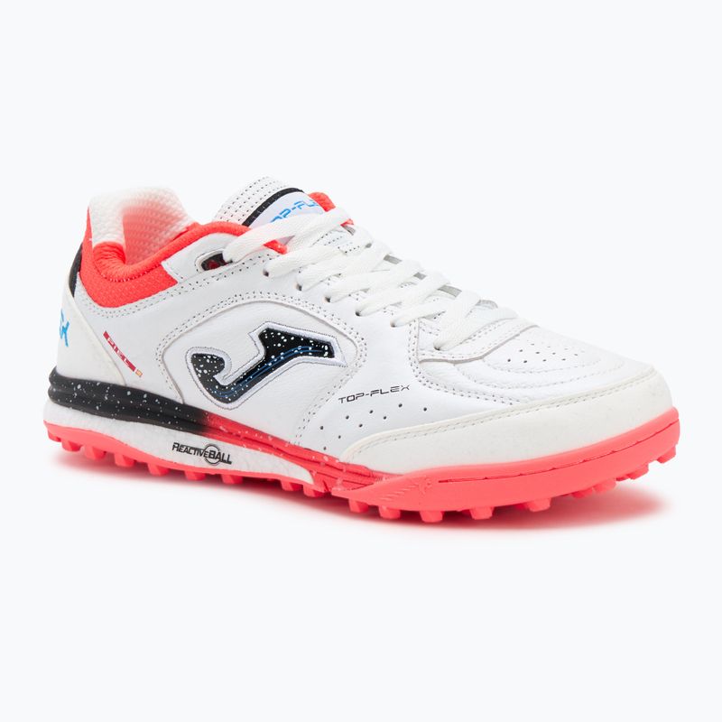 Pánské fotbalové boty Joma Top Flex Rebound TF white / fluor coral