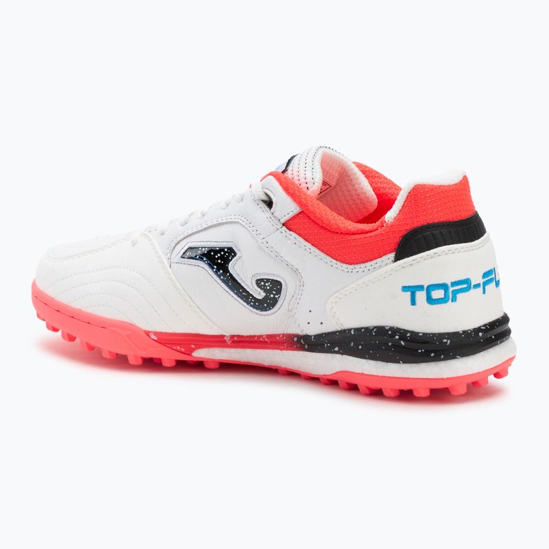 Pánské fotbalové boty Joma Top Flex Rebound TF white / fluor coral 3
