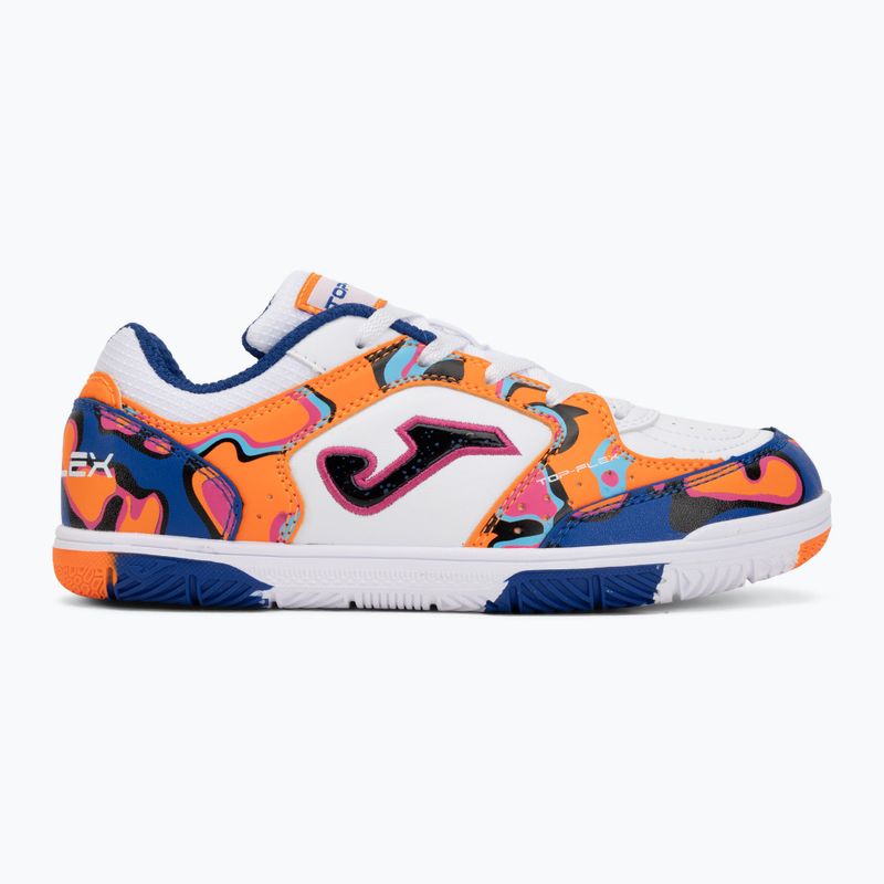 Dětské kopačky Joma Top Flex Jr IN white-orange 2