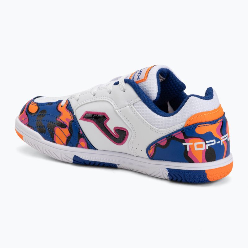 Dětské kopačky Joma Top Flex Jr IN white-orange 3