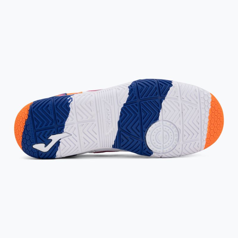 Dětské kopačky Joma Top Flex Jr IN white-orange 4