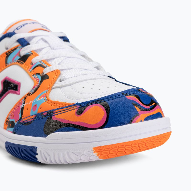 Dětské kopačky Joma Top Flex Jr IN white-orange 7