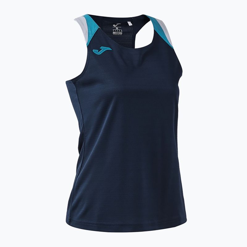Dámské tenisové tričko Joma Terra Tank Top dark navy/turquoise fluor 3