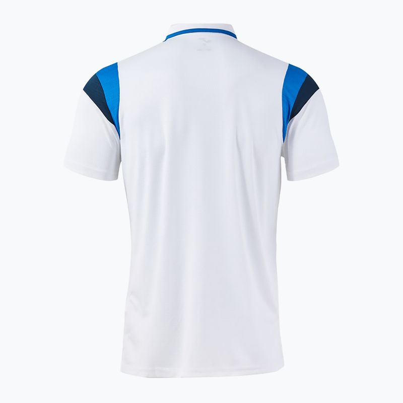 Pánské tenisové tričko Joma Terra Polo white/royal 2