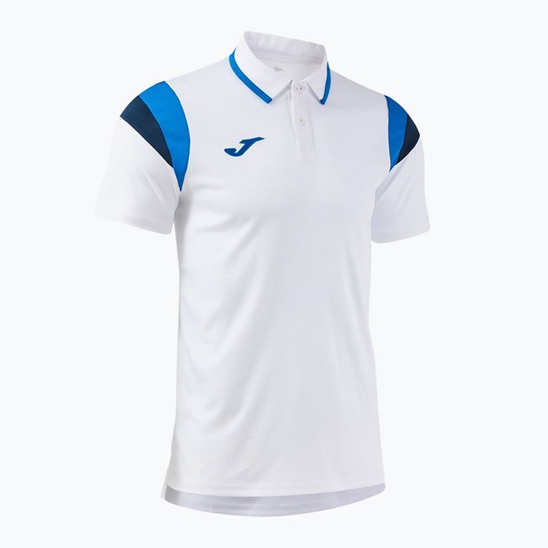 Pánské tenisové tričko Joma Terra Polo white/royal 3