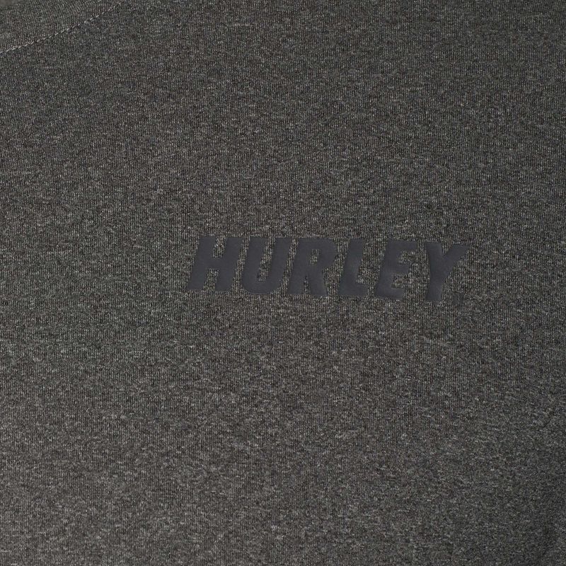 Pánské tričko longsleeve Hurley H2O-Dri Easton black heather 4