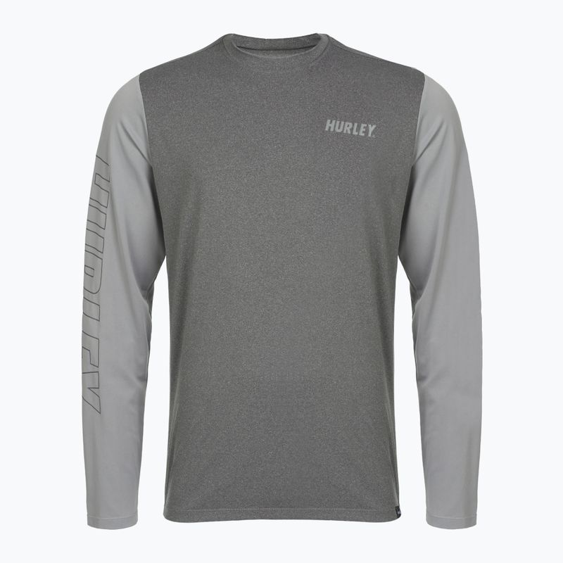 Pánské tričko longsleeve Hurley H2O-Dri Easton ion grey heather