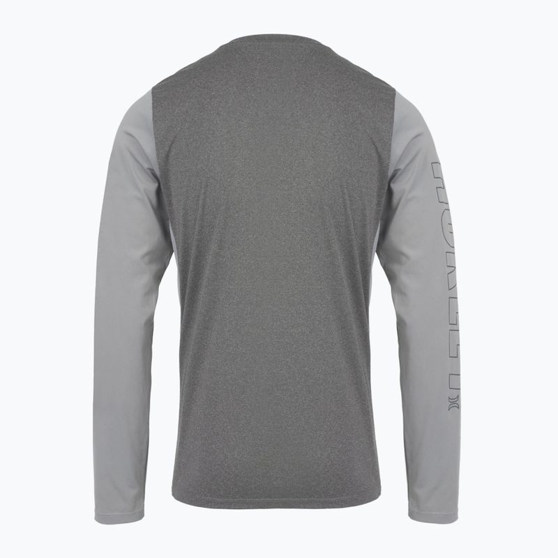 Pánské tričko longsleeve Hurley H2O-Dri Easton ion grey heather 2