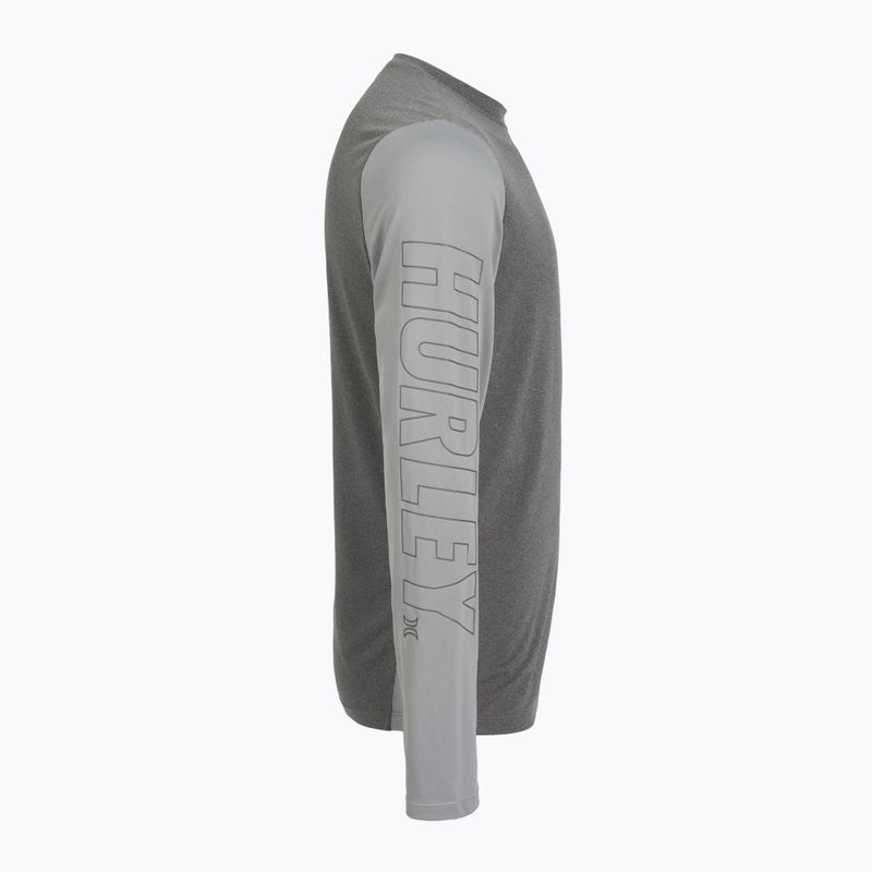 Pánské tričko longsleeve Hurley H2O-Dri Easton ion grey heather 3