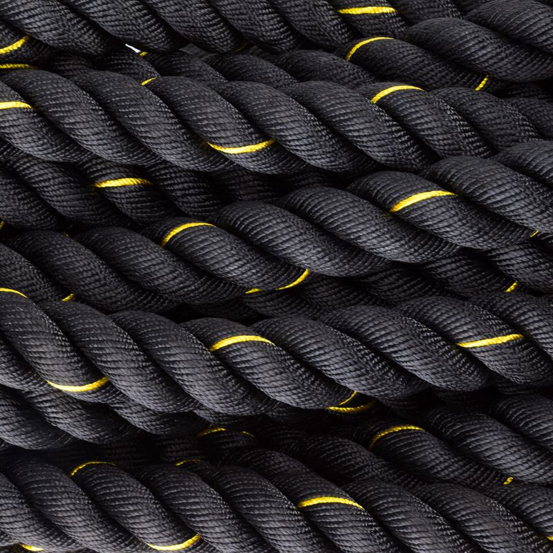 Tréninkové posilovací lano TRX 3.8 cm x 15.24 m černé EXROPE-50 4