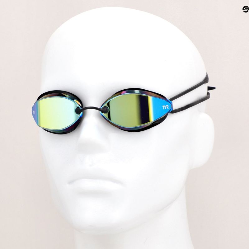 Plavecké brýle TYR Tracer-X Racing Mirrored černo-zlate LGTRXM_751 9