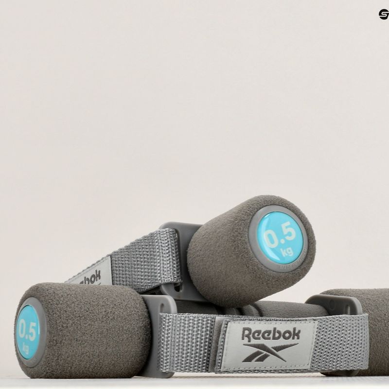 Činky Reebok 2 x 0,5 kg šedá RAWT-11060BL 12