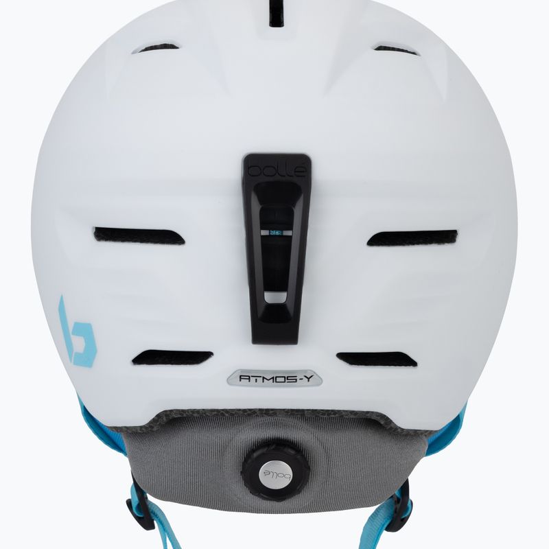 Dětská lyžařská helma Bollé Atmos Youth white/blue matte 8