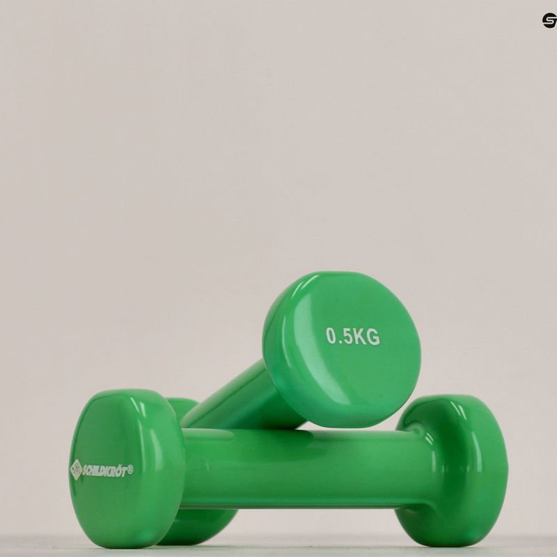 Činky Schildkröt 2x0,5kg set Vinyl Dumbbells 960004 6