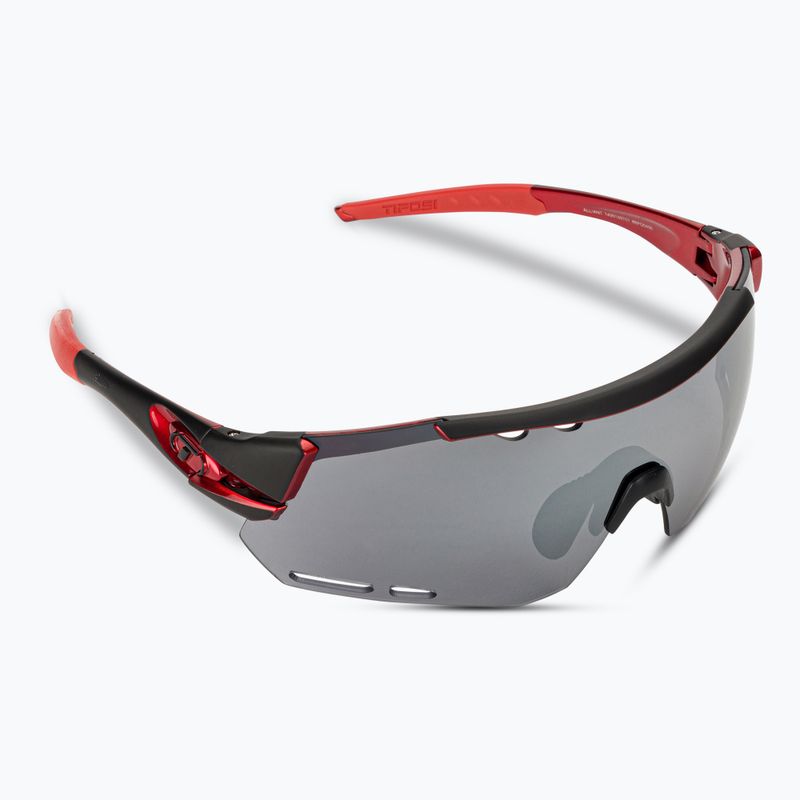 Cyklistické brýle Tifosi Alliant 3 black red/smoke/ac red/clear 2