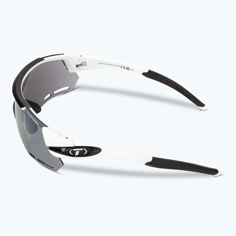 Cyklistické brýle Tifosi Alliant 3 white black/smoke/ac red/clear 5