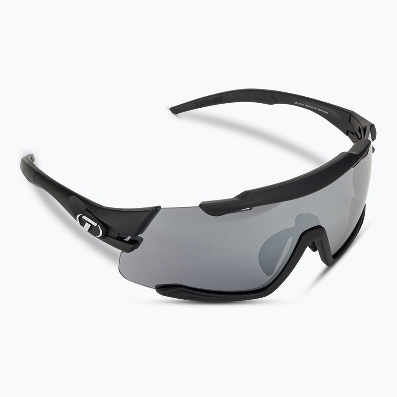 Cyklistické brýle Tifosi Aethon 3 matte black/smoke/ac red/clear 2