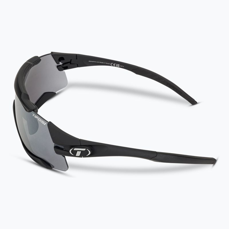 Cyklistické brýle Tifosi Aethon 3 matte black/smoke/ac red/clear 5