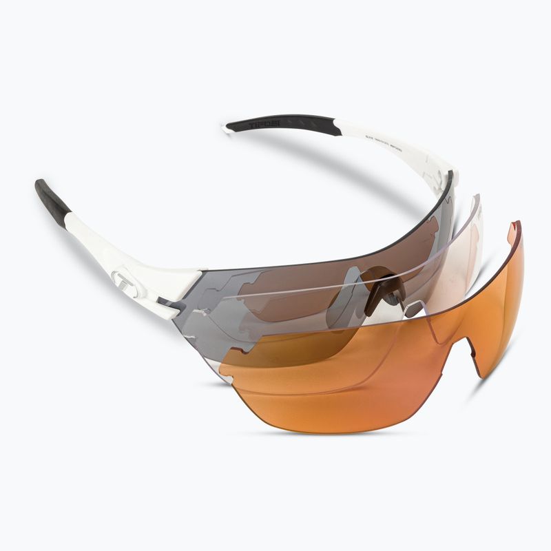 Cyklistické brýle Tifosi Slice matte white/smoke/ac red/clear
