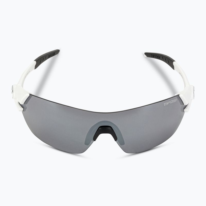 Cyklistické brýle Tifosi Slice matte white/smoke/ac red/clear 4