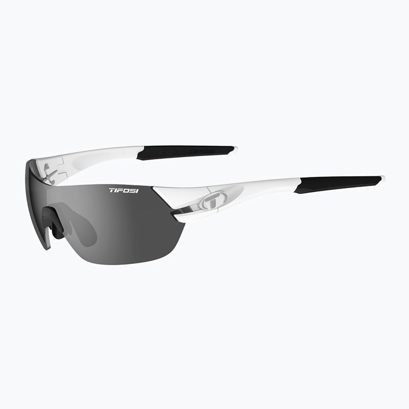 Cyklistické brýle Tifosi Slice matte white/smoke/ac red/clear 6