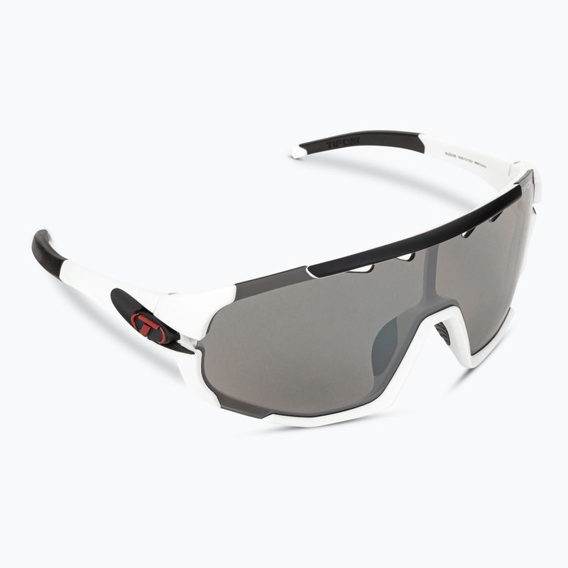 Cyklistické brýle Tifosi Sledge matte white/smoke/ac red/clear 2