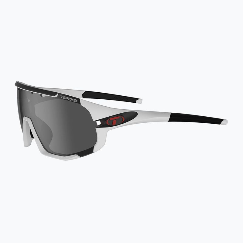 Cyklistické brýle Tifosi Sledge matte white/smoke/ac red/clear 6