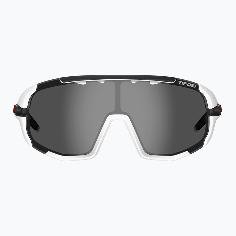 Cyklistické brýle Tifosi Sledge matte white/smoke/ac red/clear 7