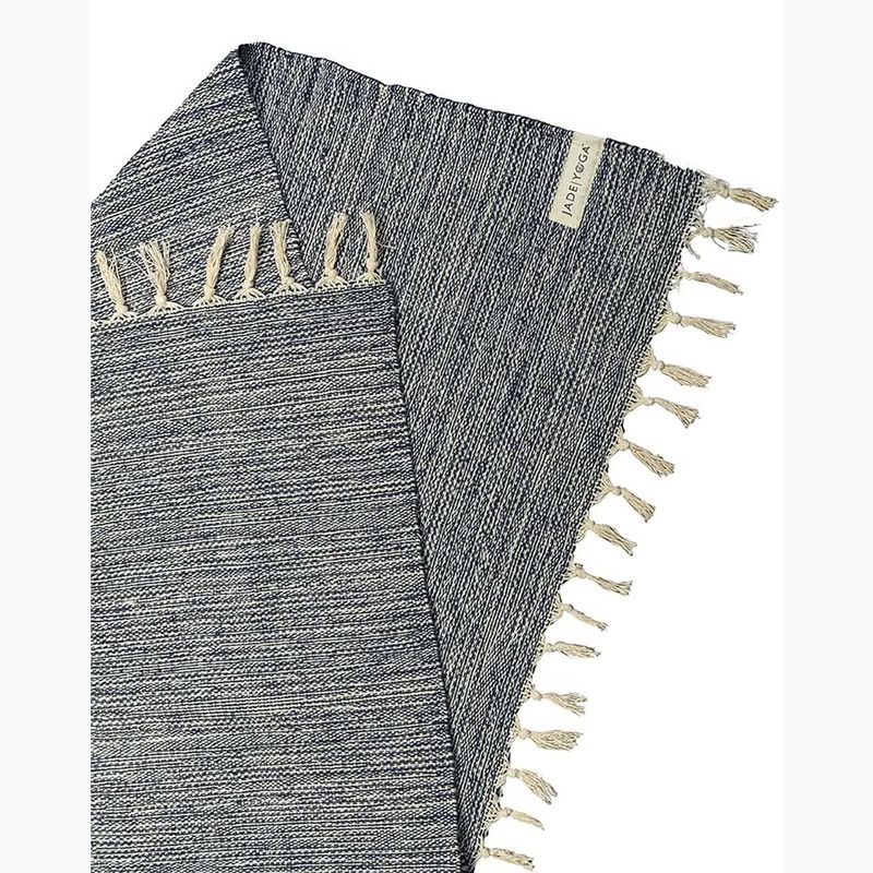 Jógová deka JadeYoga Recycled Cotton Hand Loomed Yoga midnight blue 2