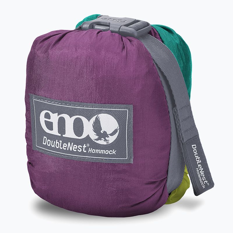 Turistická hamaka ENO DoubleNest seafoam / berry / melon 5