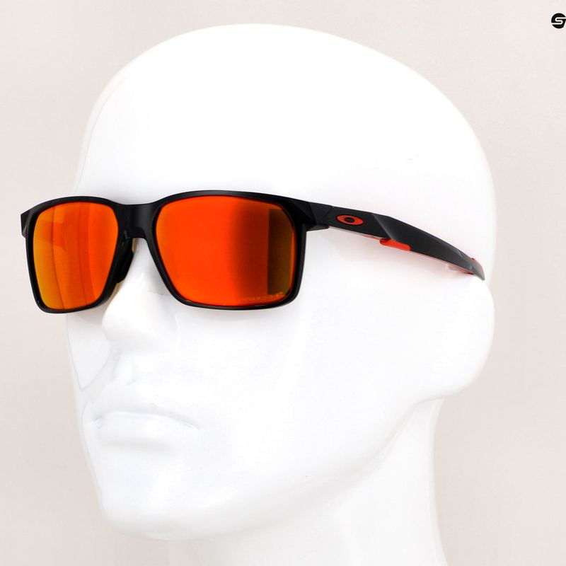 Oakley Portal X polished black/prizm ruby polarizační sluneční brýle 14