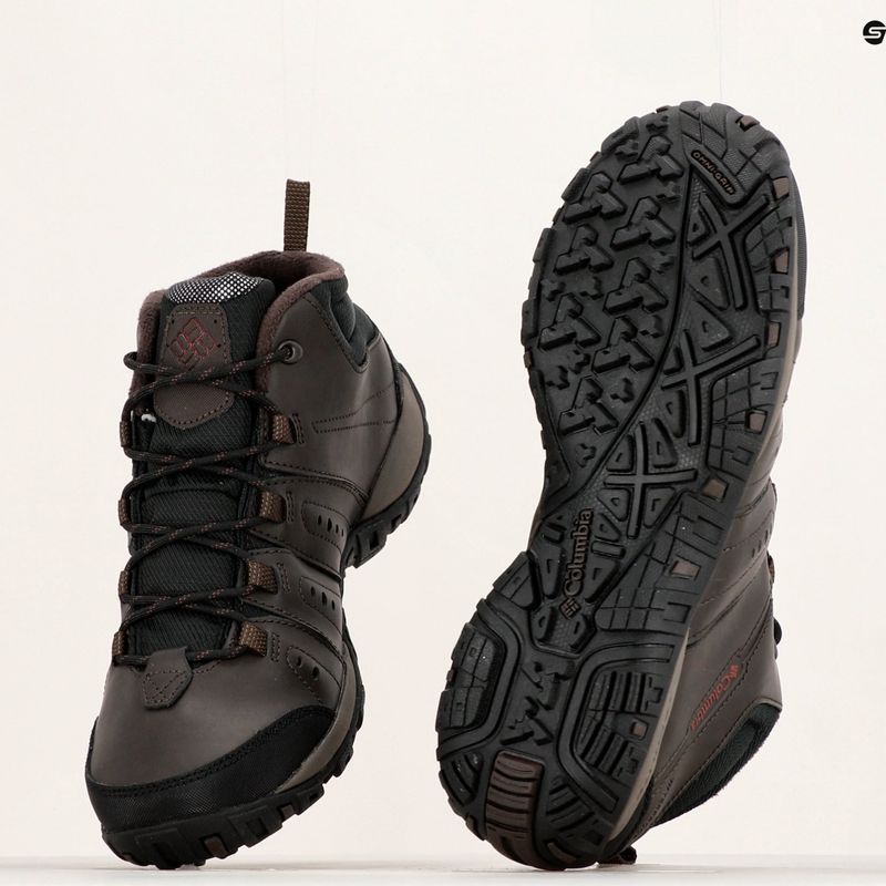 Columbia Woodburn II Chukka WP Omni-Heat pánské trekové boty cordovan/garnet red 20