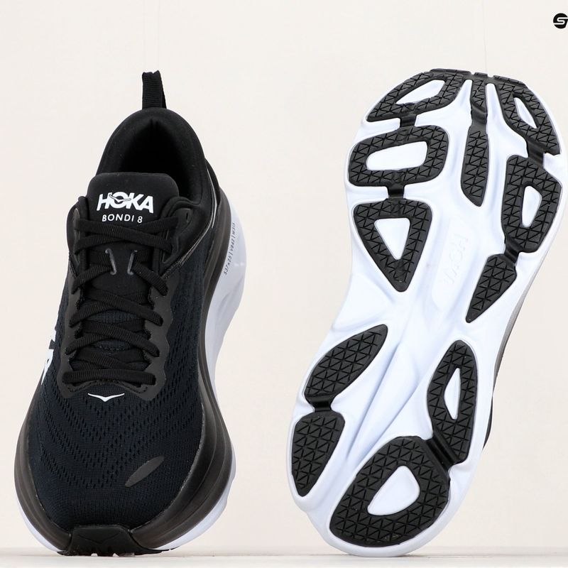 Pánská běžecká obuv HOKA Bondi 8 black/white 12