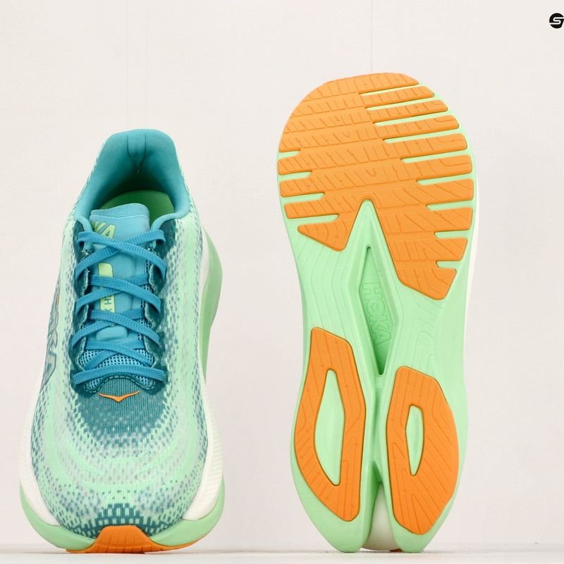 Pánská běžecká obuv HOKA Mach X ocean mist/lime glow 25