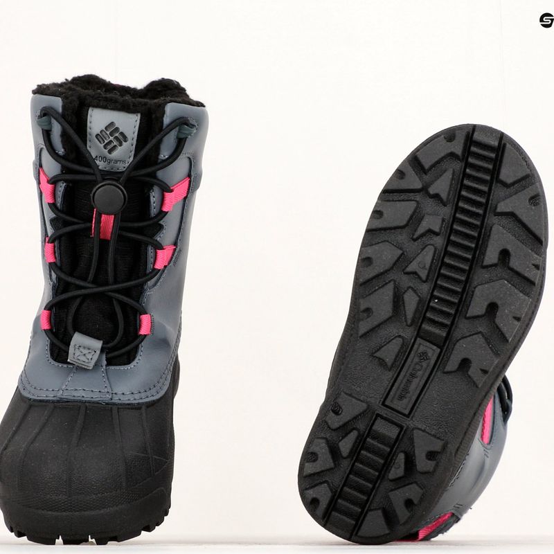 Columbia Bugaboot Celsius Dětské sněhové boty graphite/wild fuchsia 21