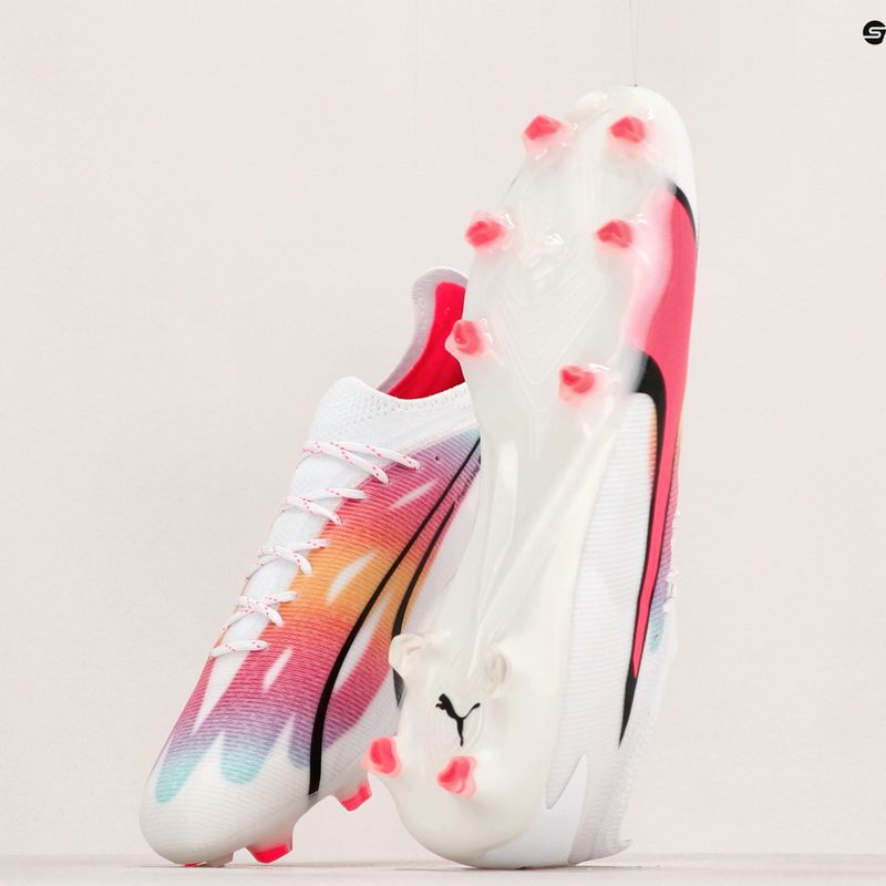 PUMA Ultra Ultimate FG/AG pánské kopačky puma white/pum black/fire orchid 14