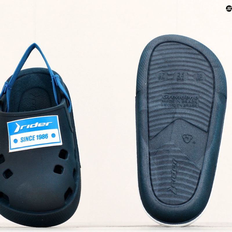 RIDER Drip Babuch Ki modré dětské sandály 15