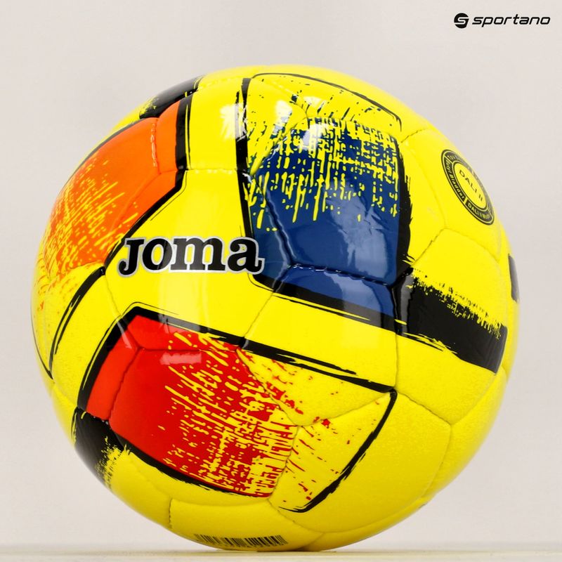 Joma Dali II fluor yellow fotbal velikost 5 5